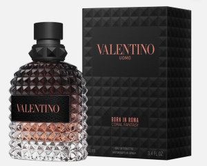 VALENTINO (coral fantasy) UOMO BORN IN ROMA (EDT) SPRAY 3.4 Oz / 100 ml