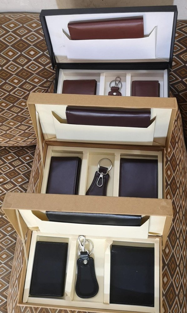 Dark Brown Luxury Leather Gift Set – Premium Quality with 5-Year Guarantee