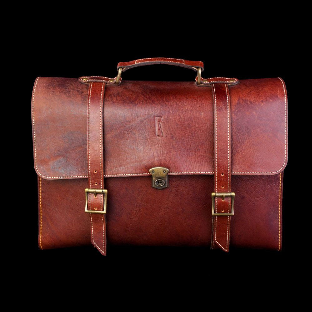 Leather Briefcase – RAIL (brown)